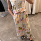 Summer Postcard linen skirt