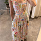 Summer postcard linen dress