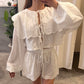 Sailor cloudy Cropped Shirt