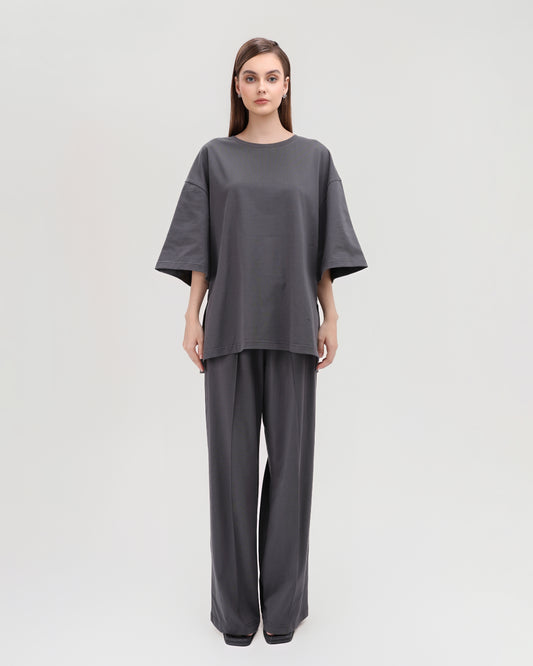 Boxy Oversized T-Shirt in grey