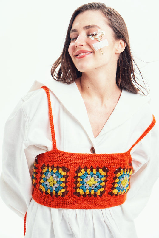 Hand-Crochet Crop Top
