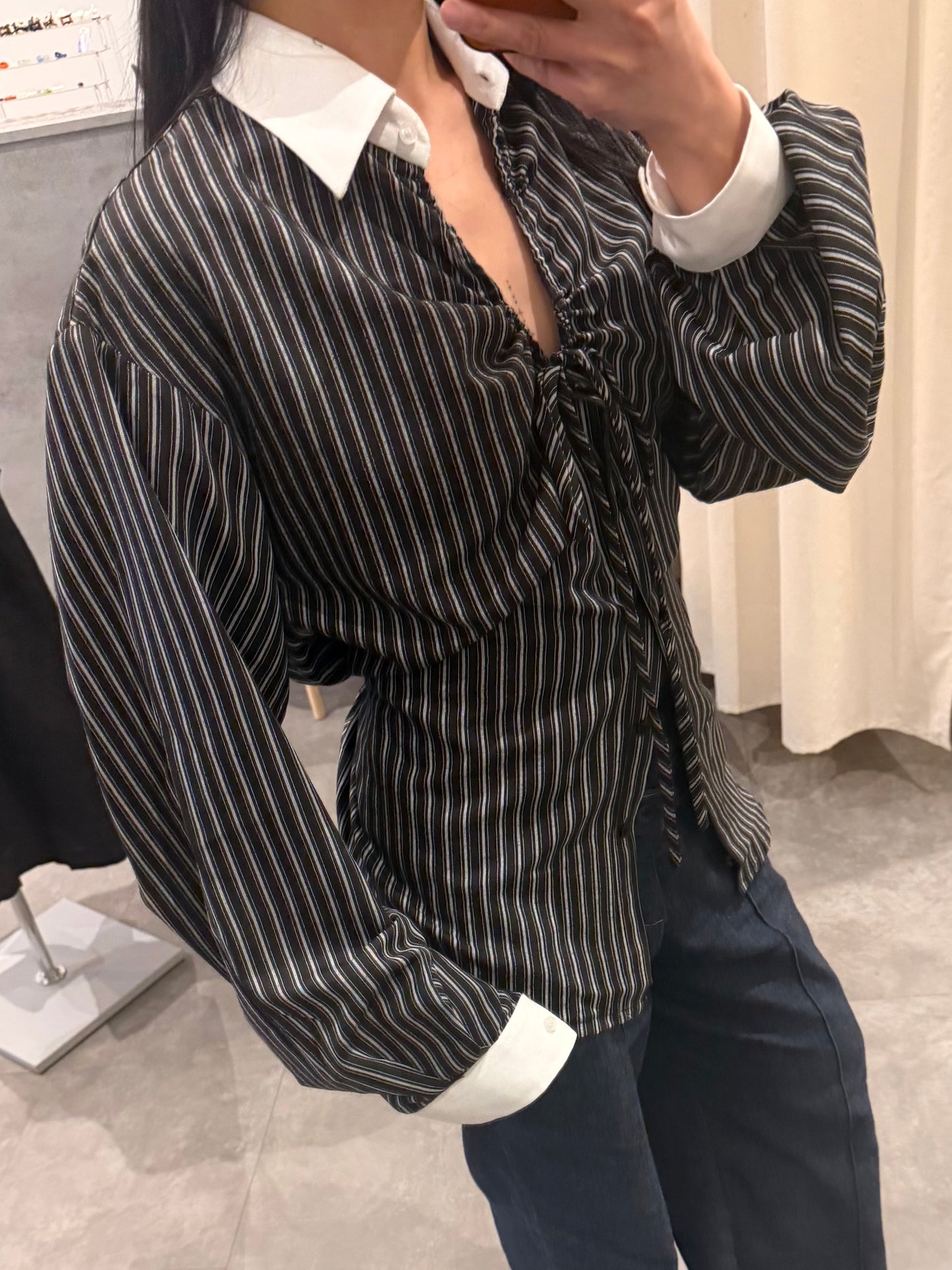 Éloise Blouse in stripes