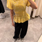 Soleil check Blouse