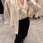 Polka Dot Scarf Blouse