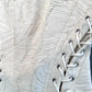Textured bustier top in Off-white
