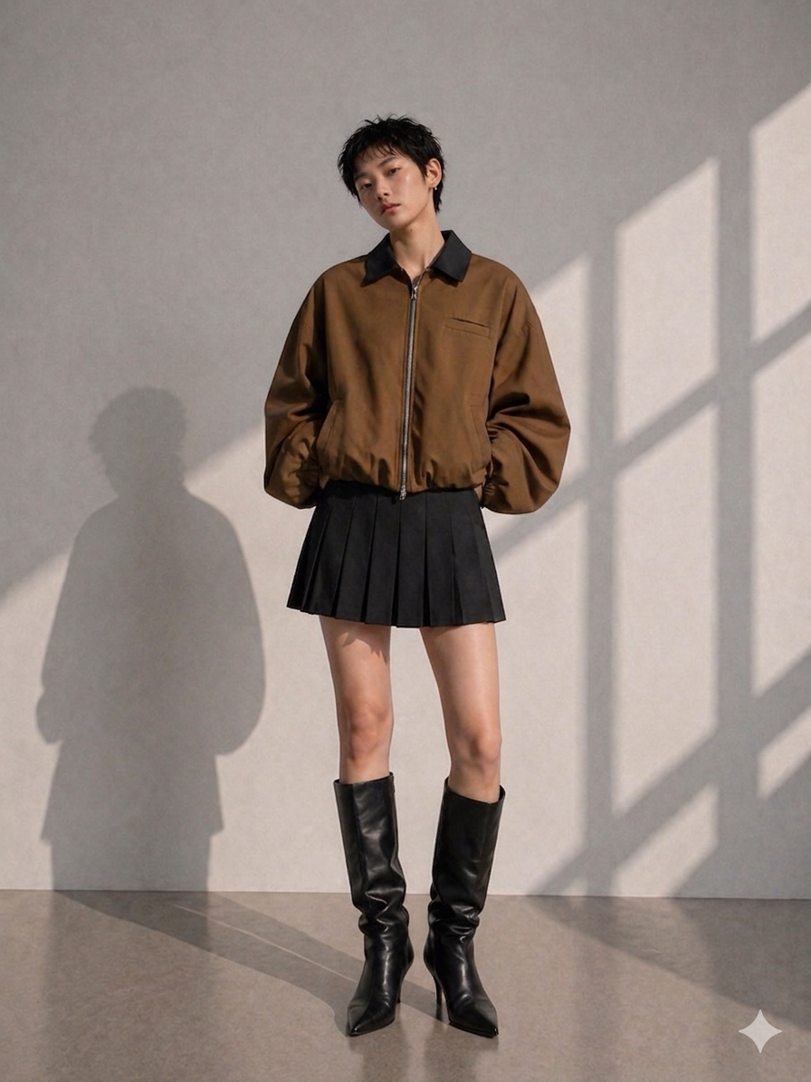 Jane Cropped Bomber Jacket