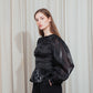 Smocked Organza Blouse