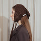 Brown Hand-Crochet Headband