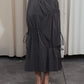 Drawstrings Skirt in grey