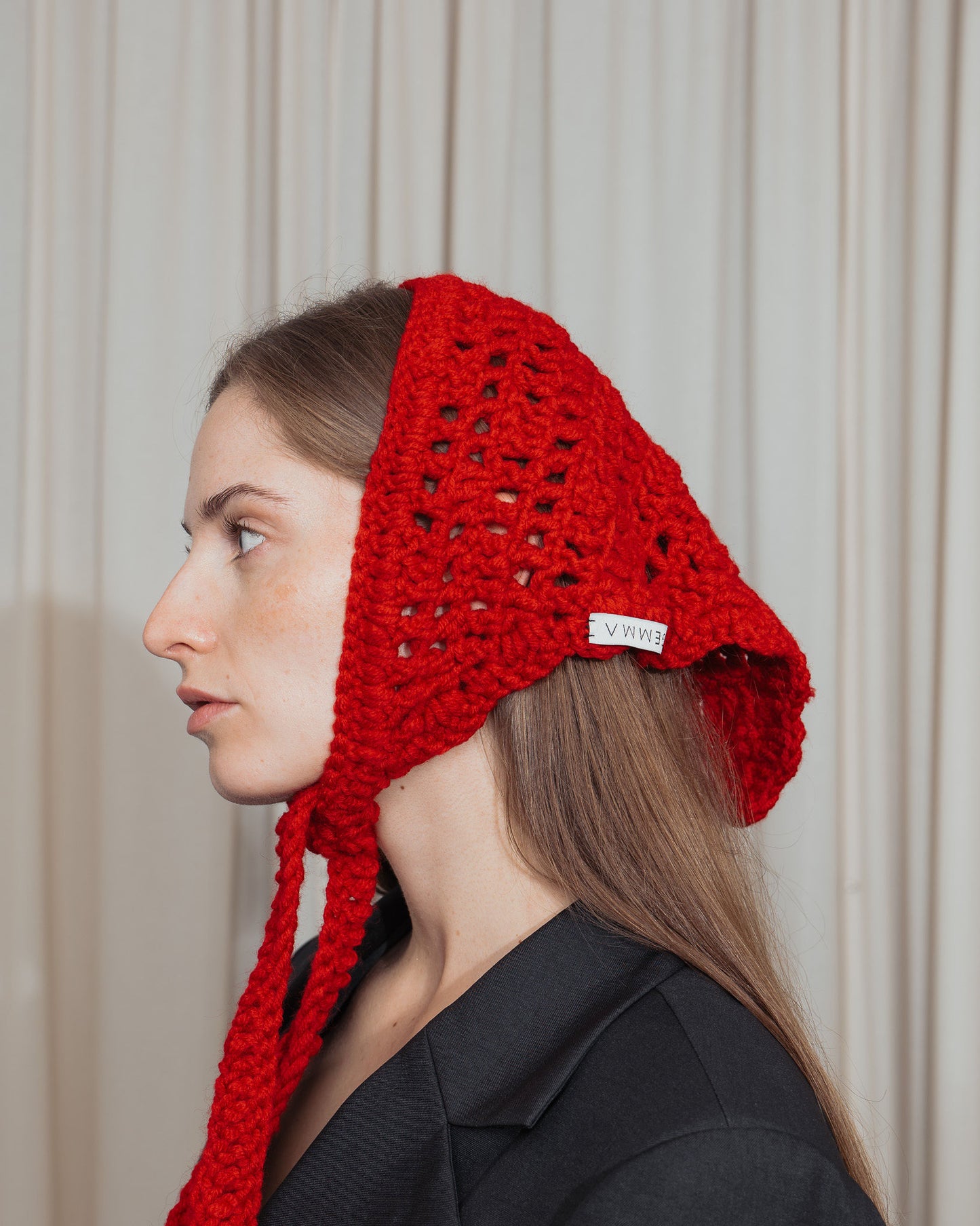 Red Hand Crochet Headband