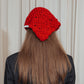 Red Hand Crochet Headband