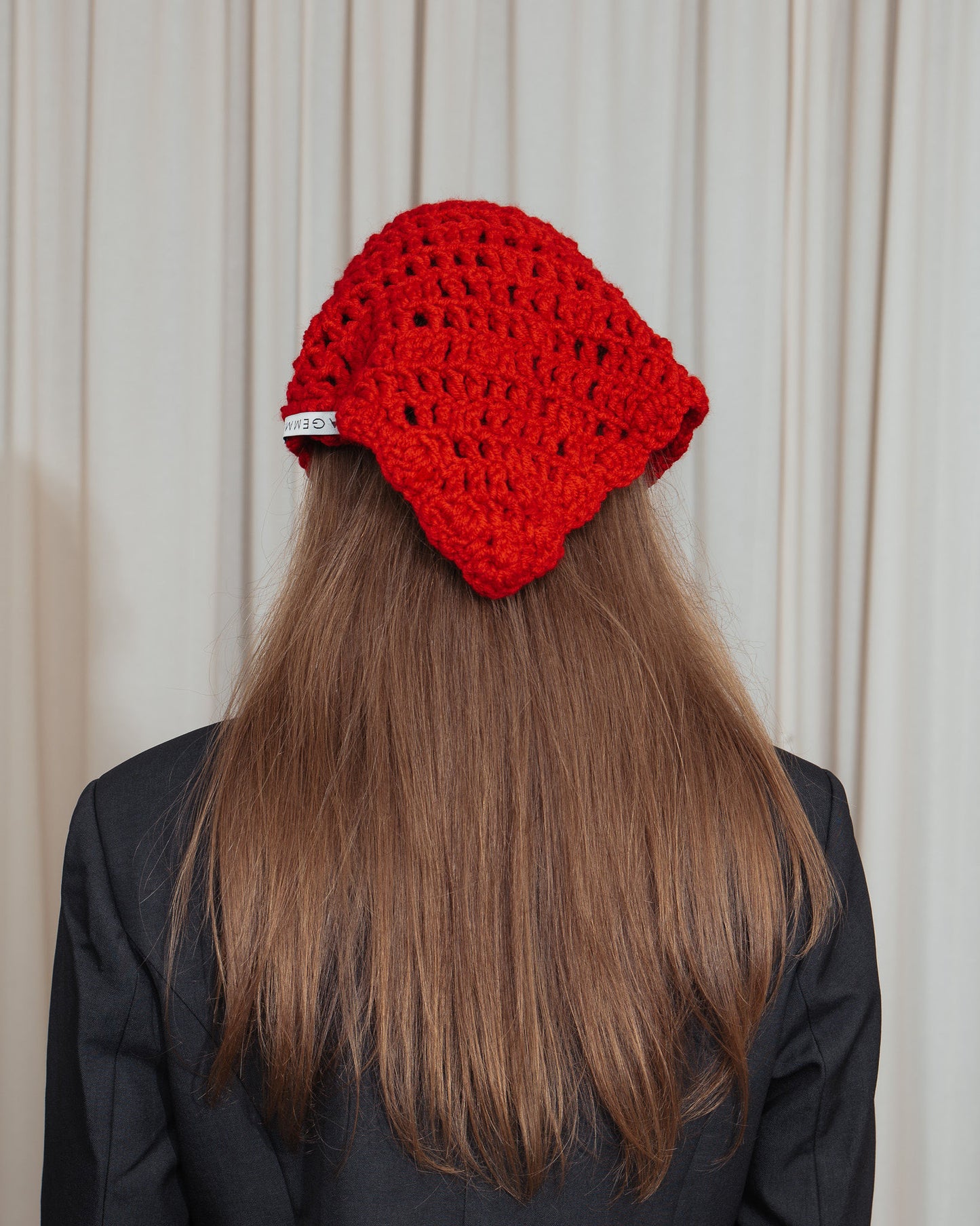 Red Hand Crochet Headband