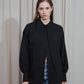 Long Collar Shirt in black