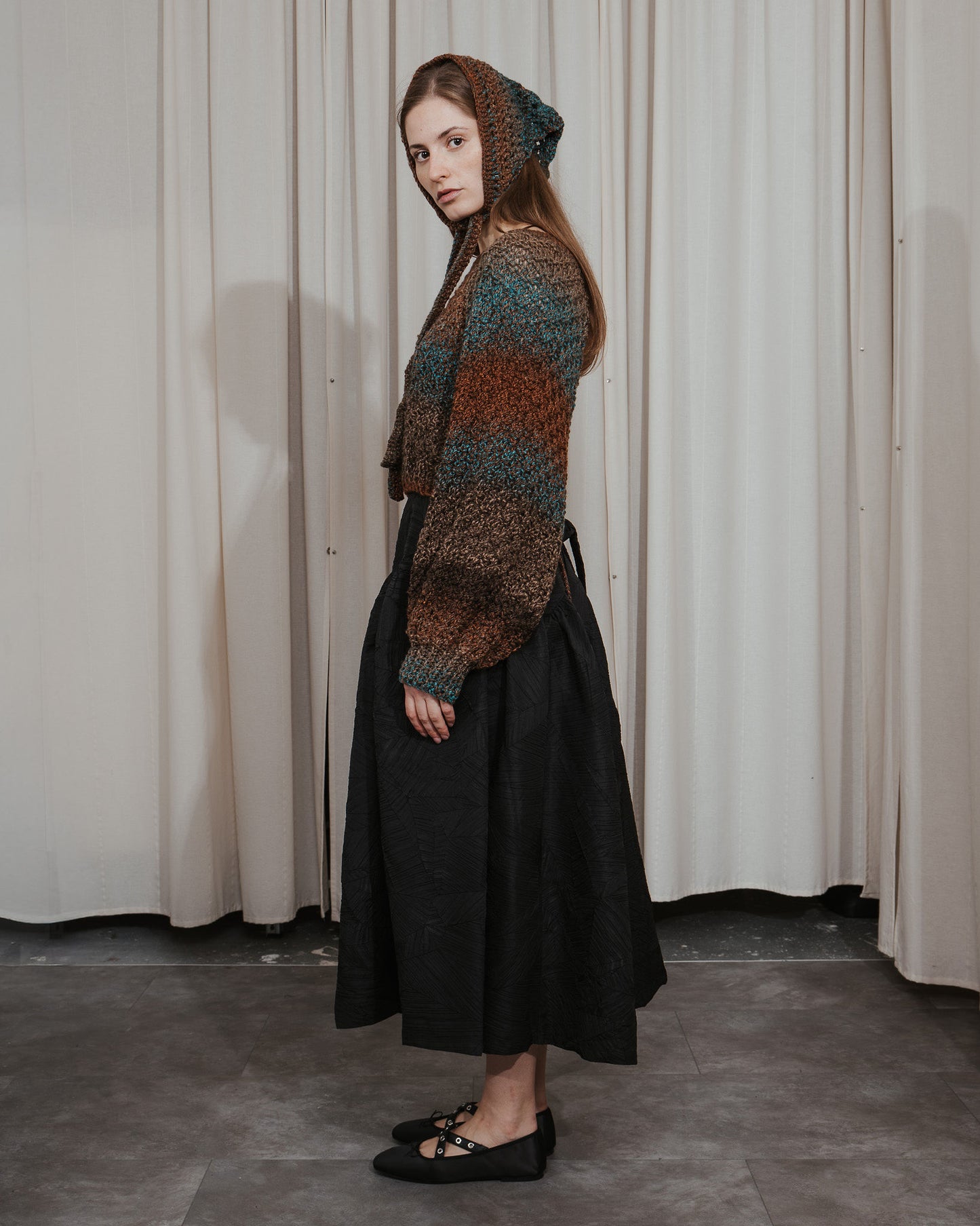 Hand-Crochet Open Back Sweater