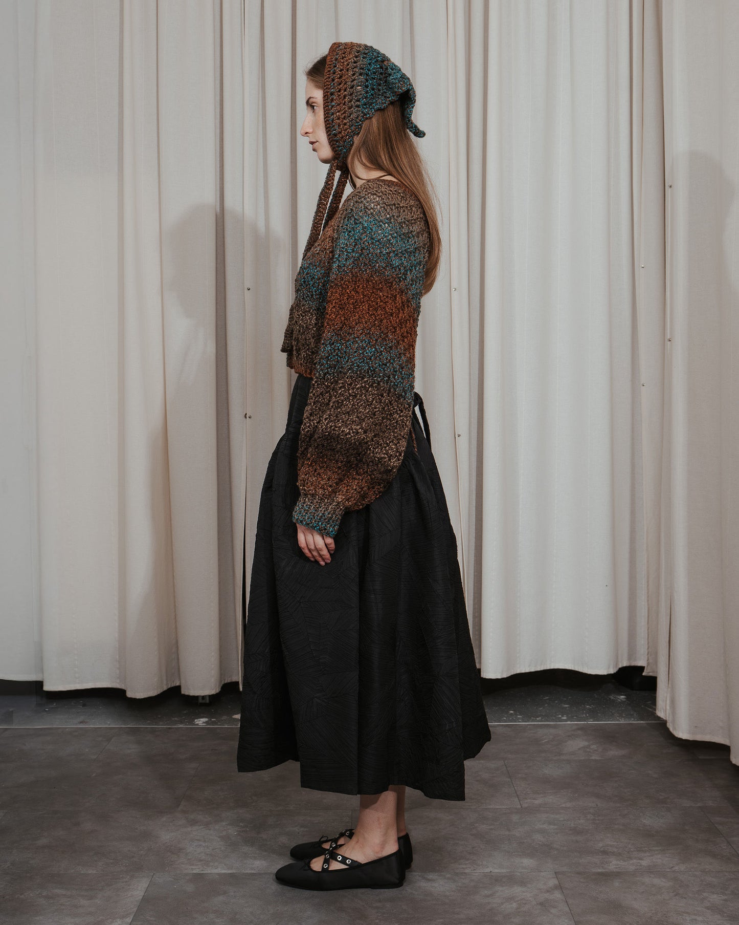 Hand-Crochet Open Back Sweater