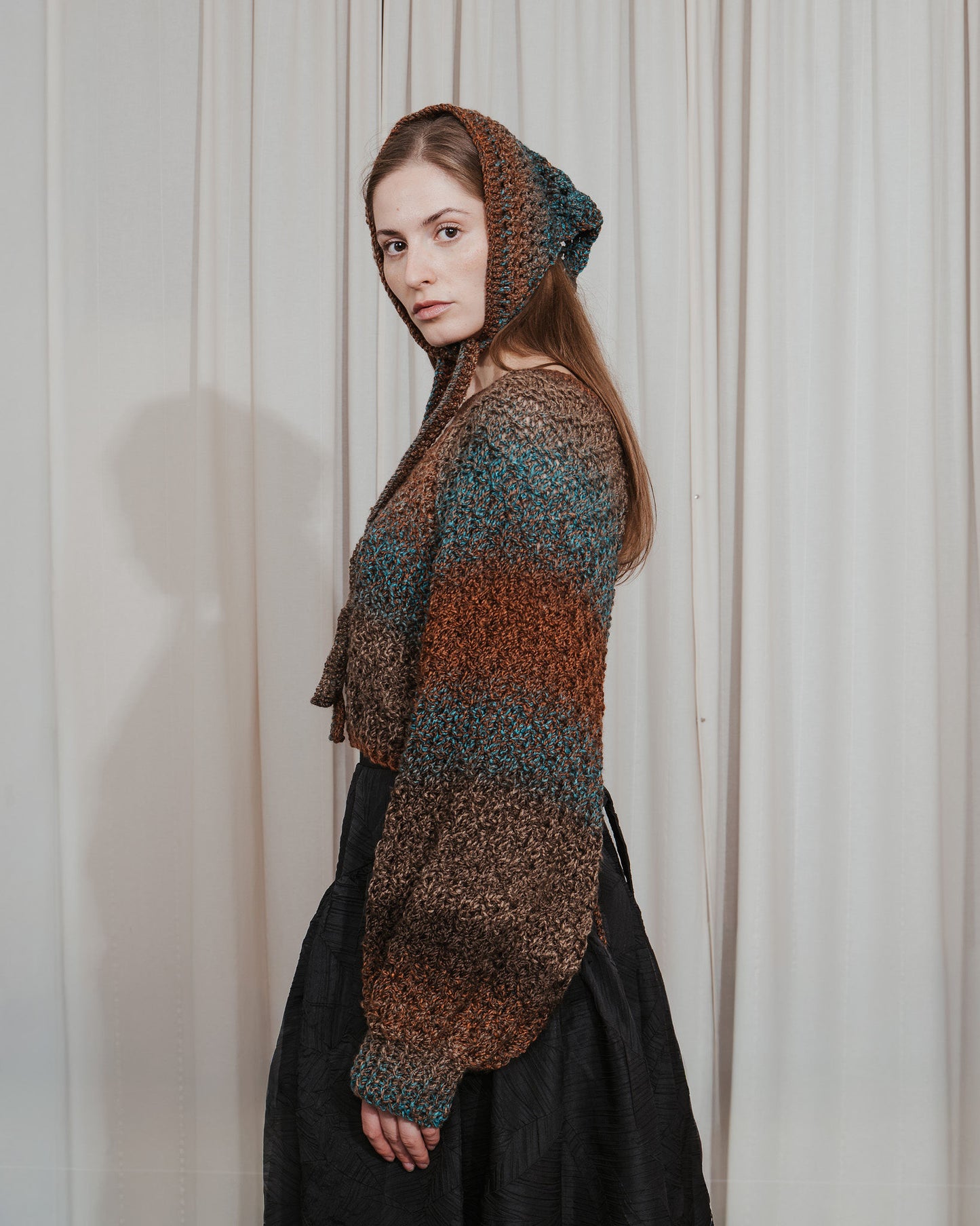 Hand-Crochet Open Back Sweater