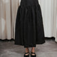 Textured A-line Skirt in black