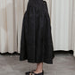 Textured A-line Skirt in black