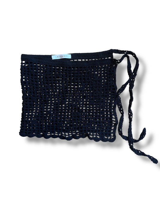 Hand-Crochet Skirt over Pants