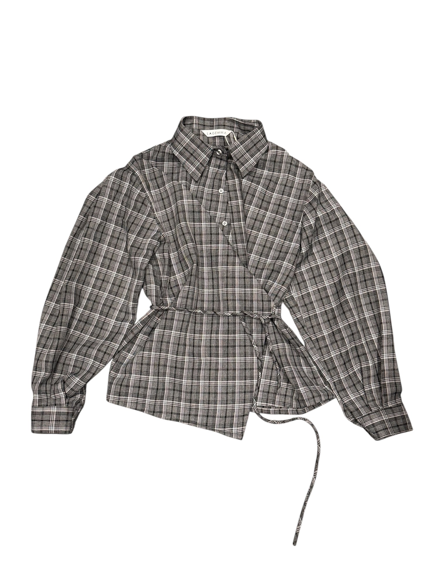 Checked wrap Shirt