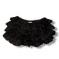 Ruffles Shorts in black linen