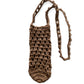 Crochet Tumbler holder bag in brown