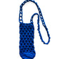 Crochet Tumbler holder bag in electric Blue