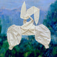 CROSSOVER HALTERNECK TOP IN WHITE