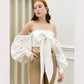 CROSSOVER HALTERNECK TOP IN WHITE